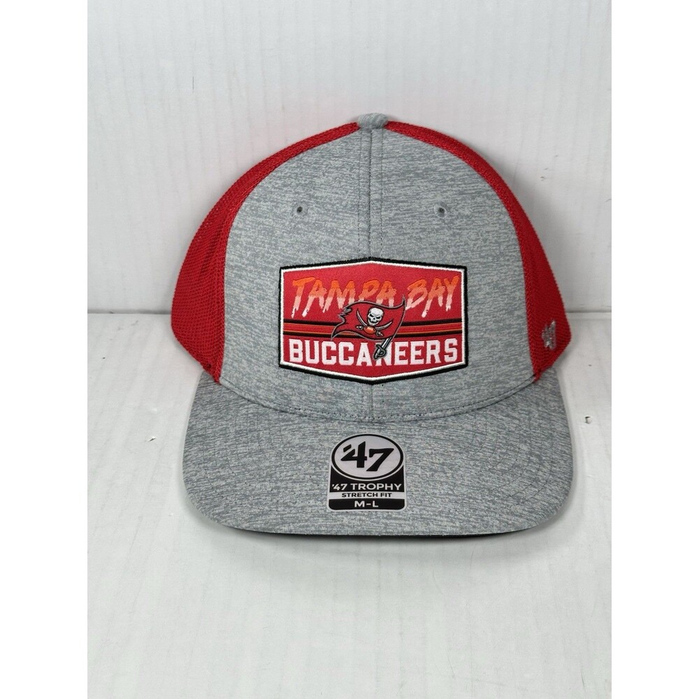 Size M/L Tampa Bay Buccaneers '47 Brand NFL Trophy Stretch Fit Hat Cap NWT